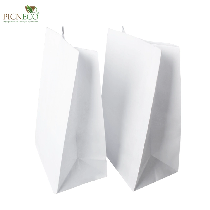 товар Бумажный пакет с прямоугольным дном, 180*120*290 мм, 65 г/м, белый BPD018